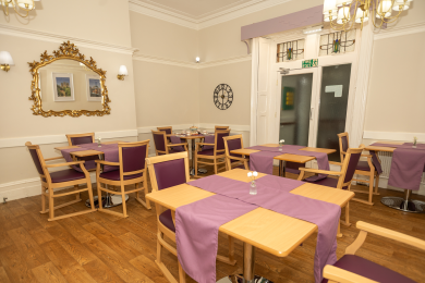 The formal dining room